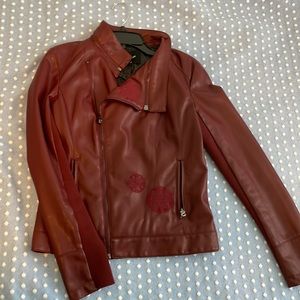 Women's faux leather jacket